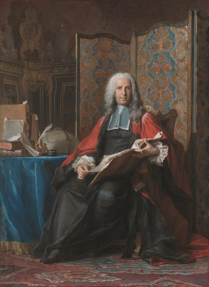 Portret van Gabriel Bernard de Rieux - Maurice-Quentin de La Tour