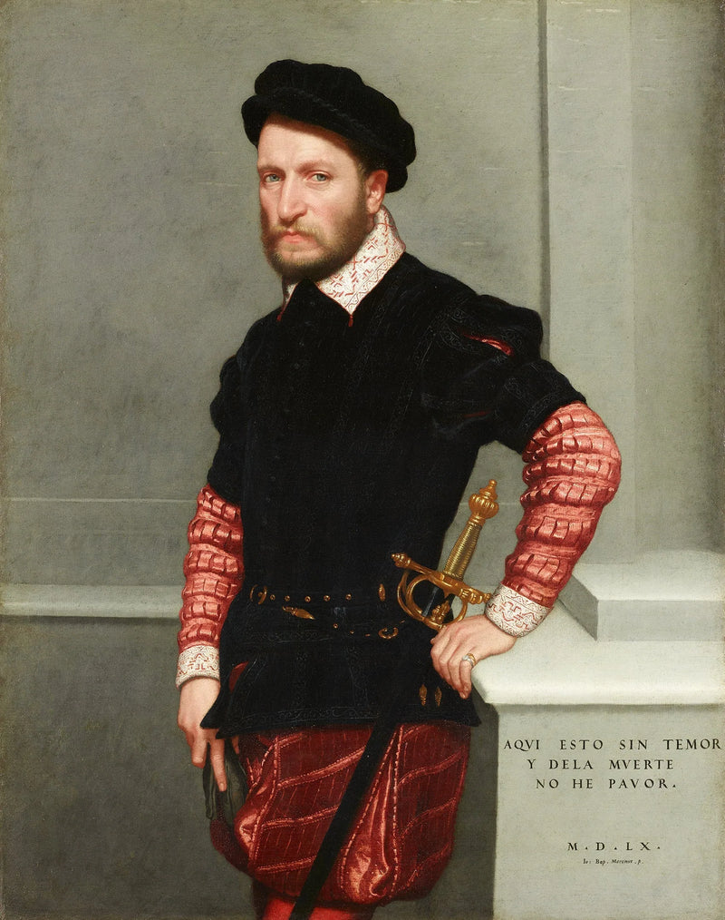 Portret van Gabriel III de la Cueva en Girón - Giovanni Battista Moroni