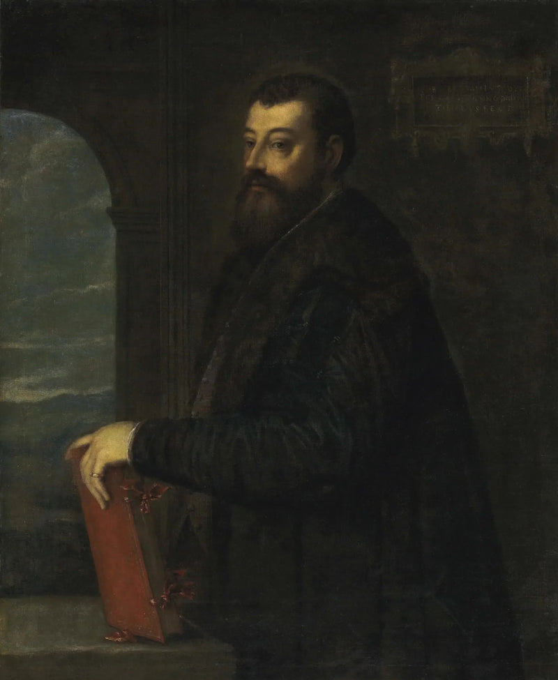 Portret van Gabriele Giolito de' Ferrari - Titian