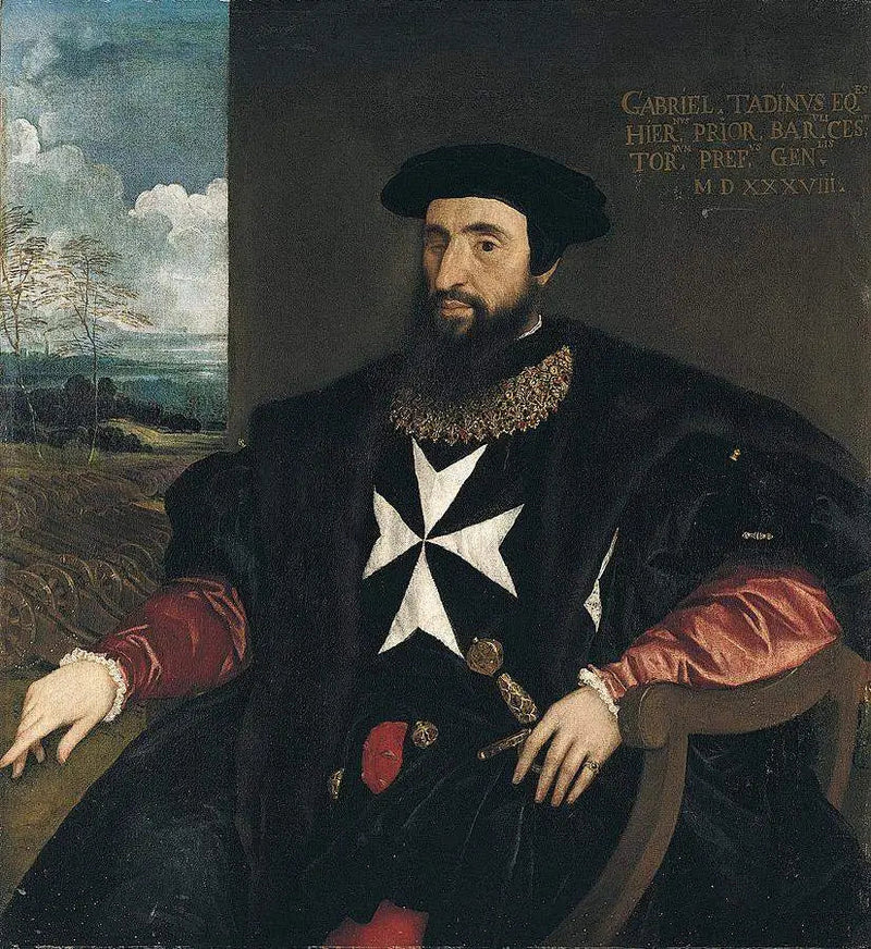 Portret van Gabriele Tadino - Titian