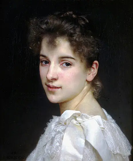 Portret van Gabrielle Cot - Bouguereau