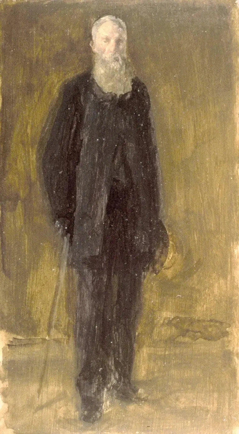 Portret van George A. Lucas - James Abbott McNeill Whistler