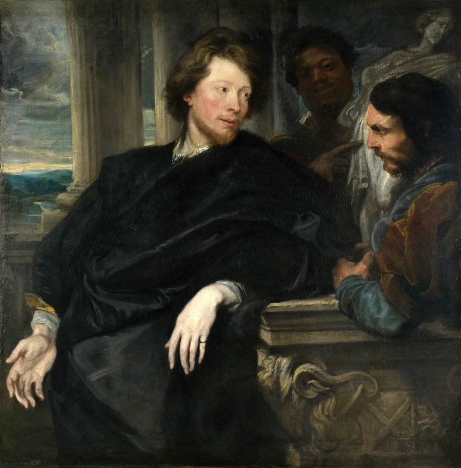 Portret van George Gage met twee begeleiders - Antoine van Dyck

Source:
Portrait de George Gage avec deux accompagnateurs - Antoine van Dyck