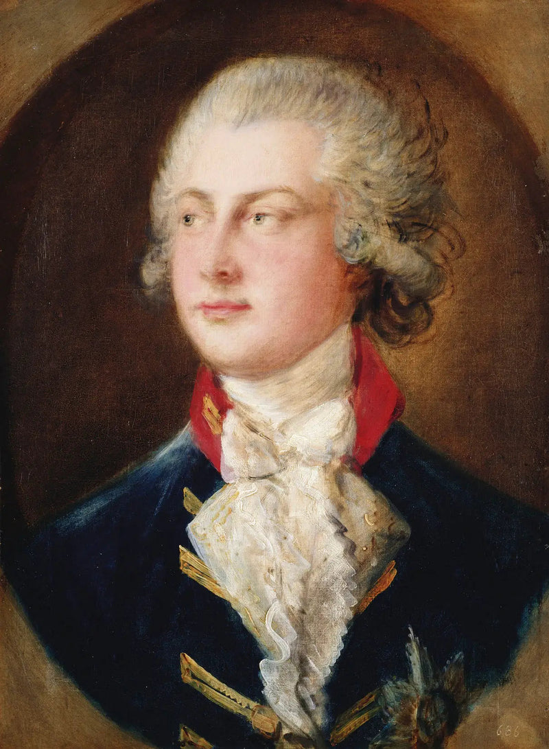 Portret van George IV, toen hij nog prins van Wales was (1782) - Thomas Gainsborough

Source:
Portrait de George IV, lorsqu'il était encore prince de Galles (1782) - Thomas Gainsborough