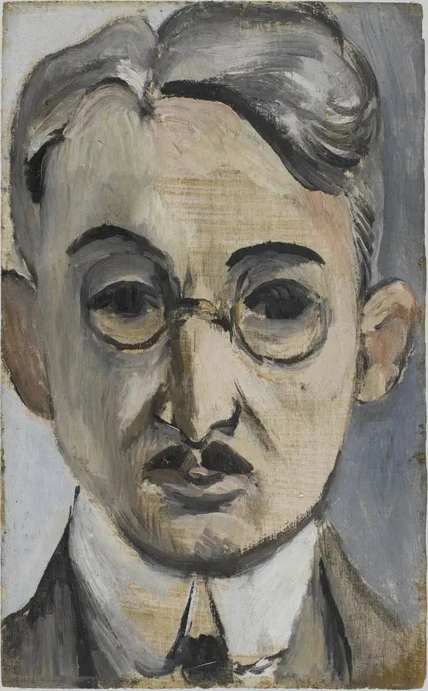 Portret van Georges Besson met bril - Henri Matisse