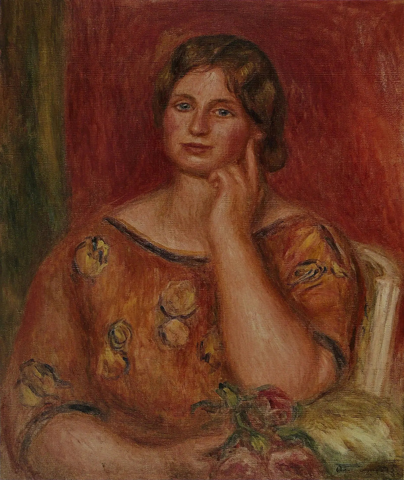 Portret van Gertrude Osthaus - Pierre-Auguste Renoir