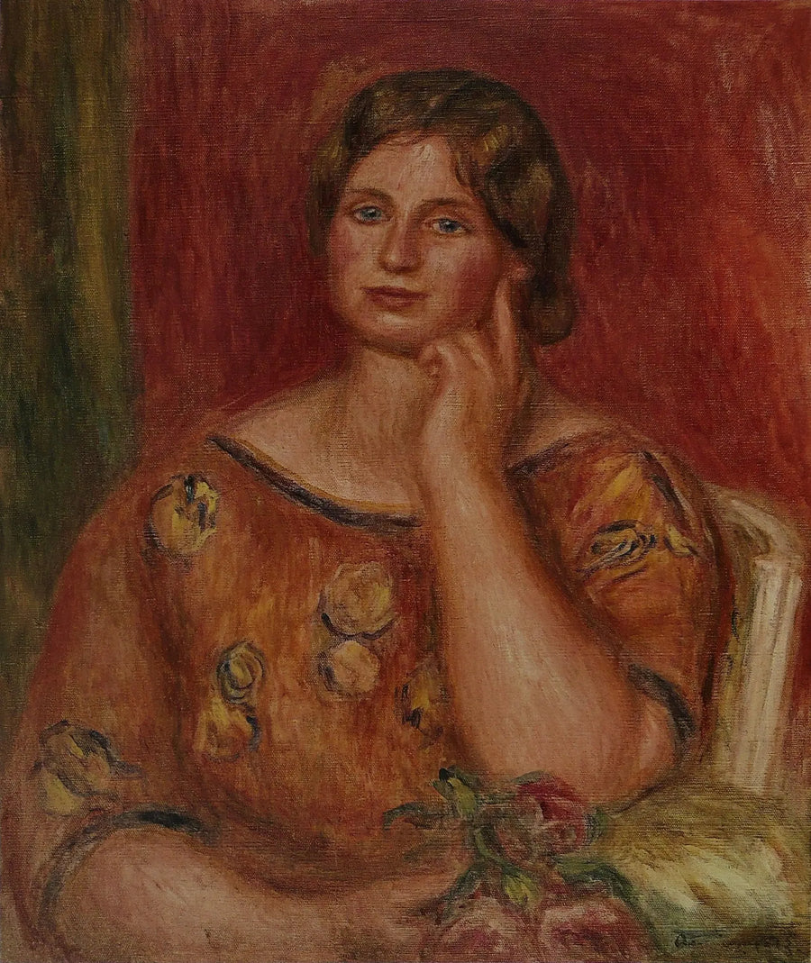 Portret van Gertrude Osthaus - Pierre-Auguste Renoir