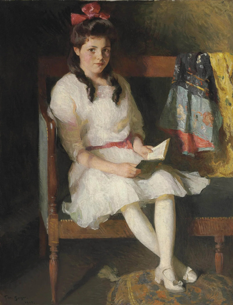 Portret van Gertrude Russell - Frank Weston Benson