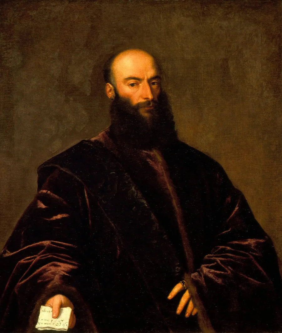 Portret van Giacomo di Andrea Dolfin - Titian