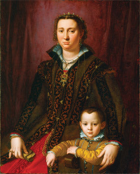 Portret van Giovanna Chevara en Giovanni Montalvo - Bronzino