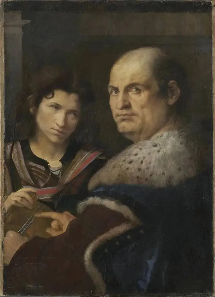 Portret van Giovanni Borgherini en Trifone Gabriel - Giorgione