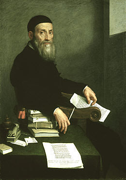 Portret van Giovanni Bressani (1490 - 1560) - Giovanni Battista Moroni