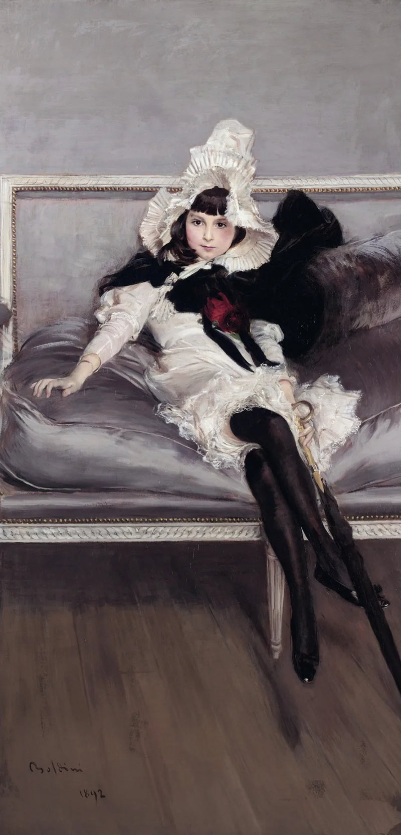 Portret van Giovinetta Errazuriz (Josefina Errázuriz Alvear) - Giovanni Boldini