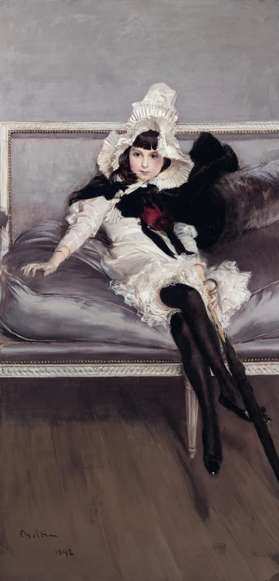 Portret van Giovinetta Errazuriz (Josefina Errázuriz Alvear) - Giovanni Boldini