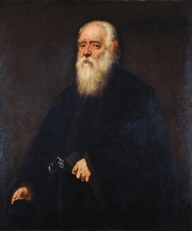 Portret van Girolamo Pozzo - Jacopo Tintoretto