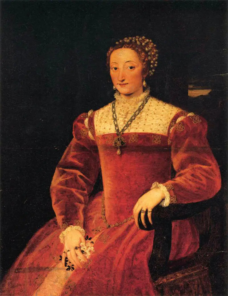 Portret van Giulia Varano - Titian