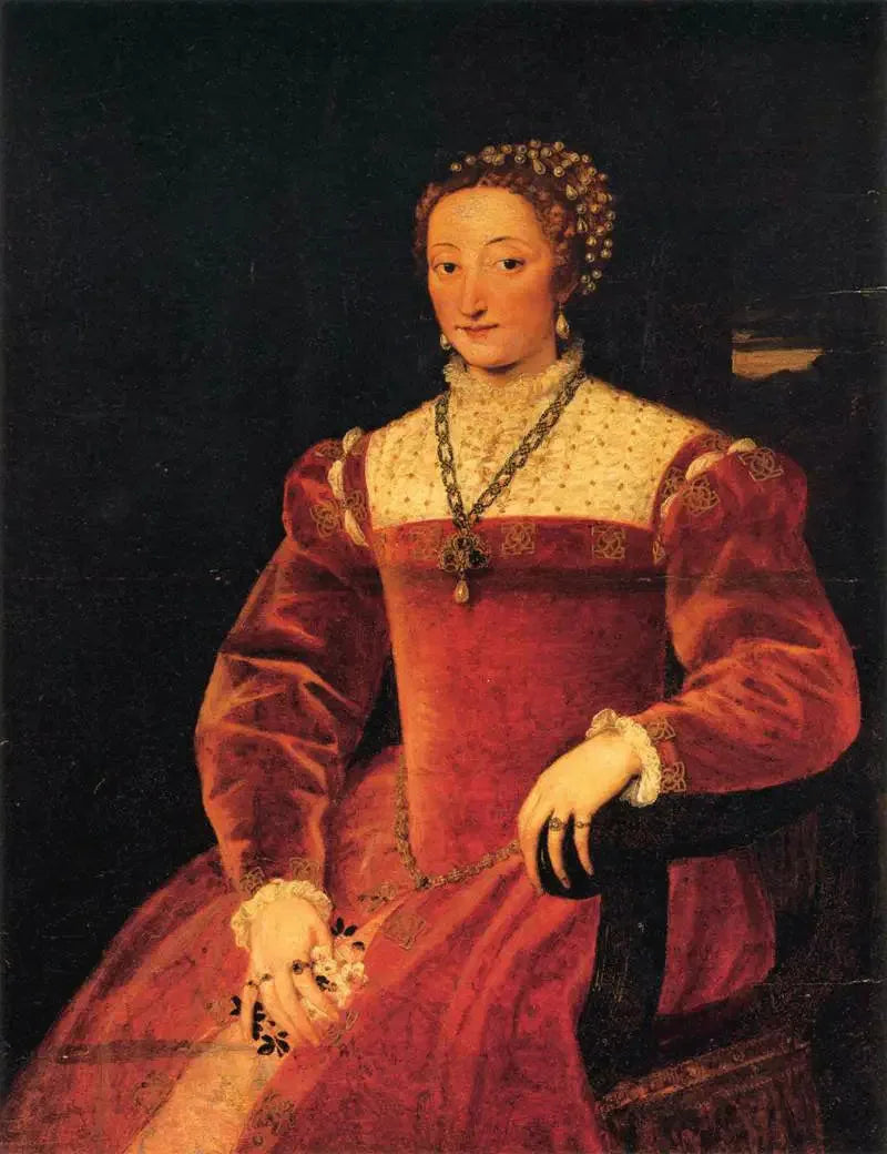 Portret van Giulia Varano - Titian