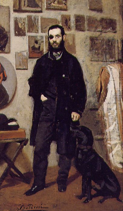 Portret van Giuseppe Abbati - Giovanni Boldini