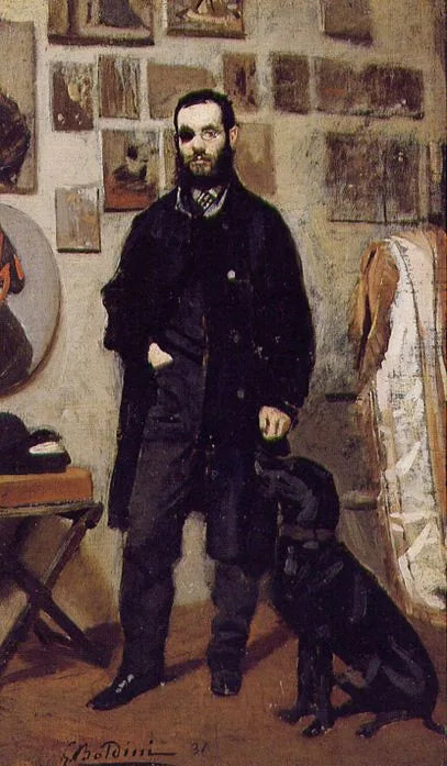Portret van Giuseppe Abbati - Giovanni Boldini