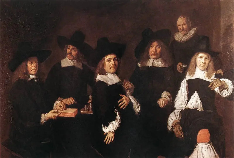 Groepsportret van de regenten van het ouderenzorghuis - Frans Hals

Source:
Portrait de groupe des régents de l'hospice des vieillards - Frans Hals