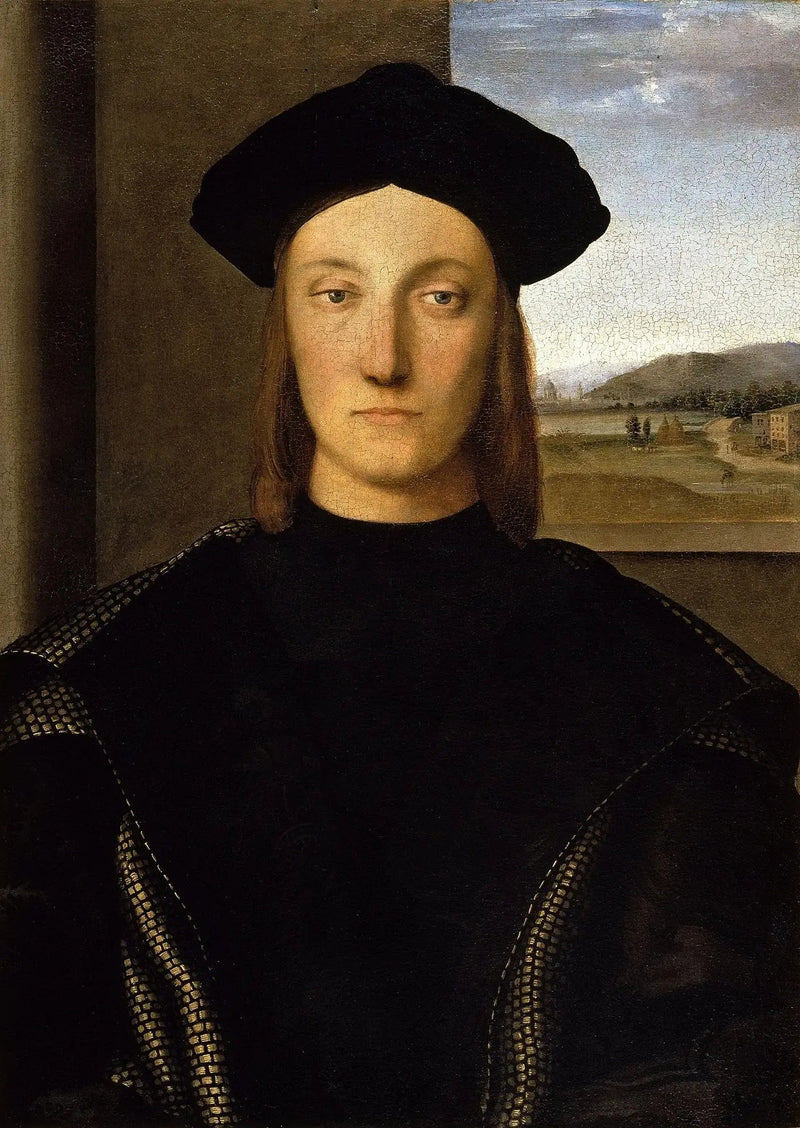 Portret van Guidobaldo I van Montefeltro - Raphael Sanzio