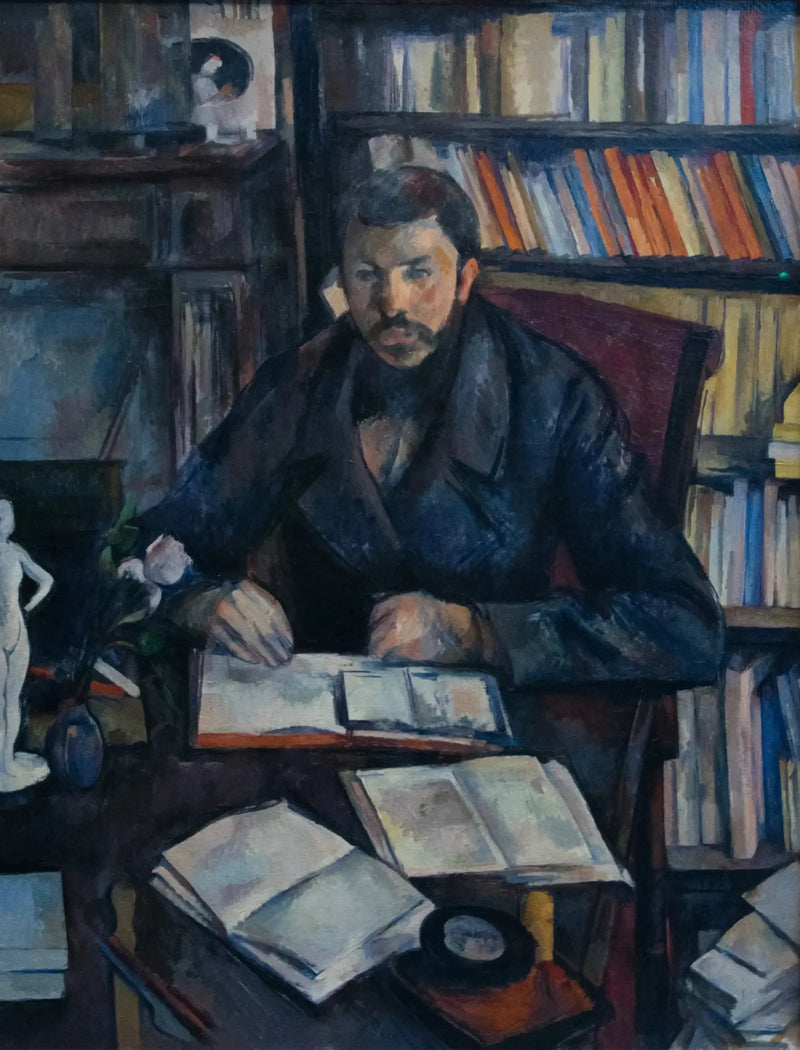 Portret van Gustave Geffroy - Paul Cézanne