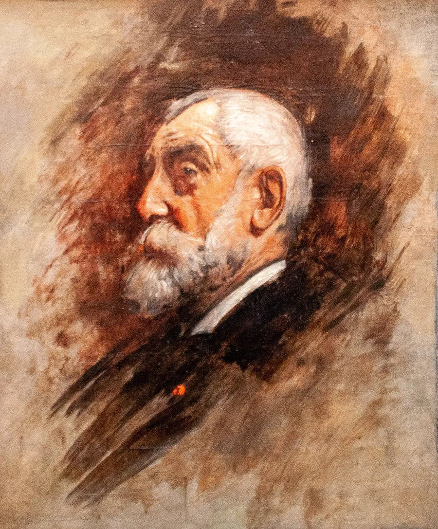 Portret van Henri Harpignies - Léon Bonnat