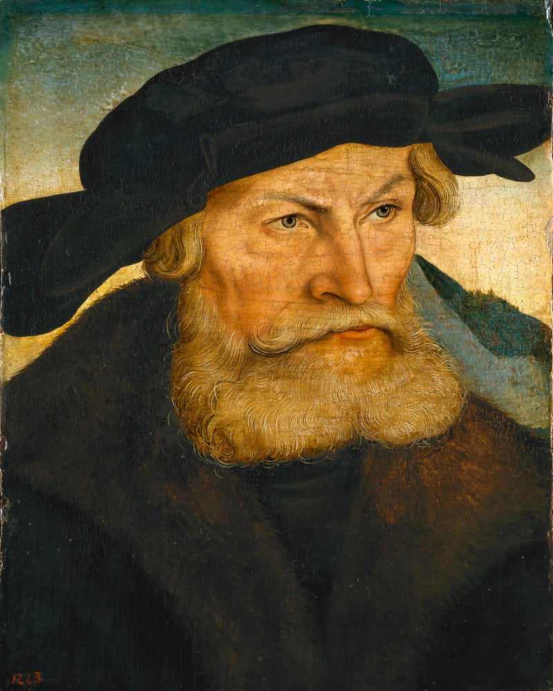 Portret van Hendrik de Pieux - Lucas Cranach de Oudere