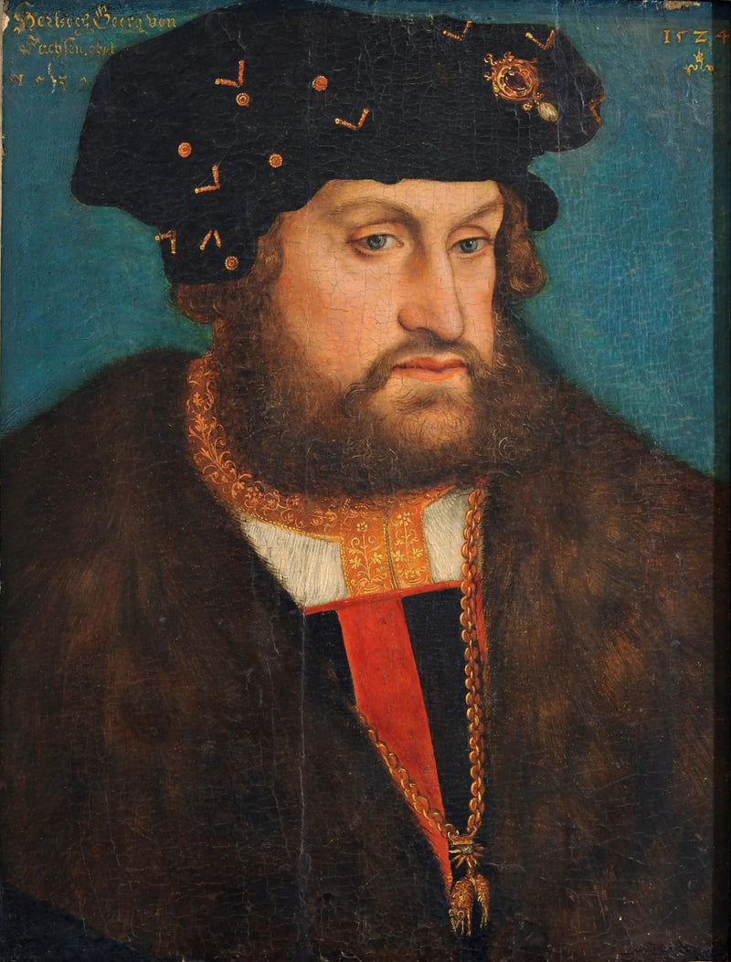 Portret van Hertog Georg c. Sachsen - Lucas Cranach de Oudere
