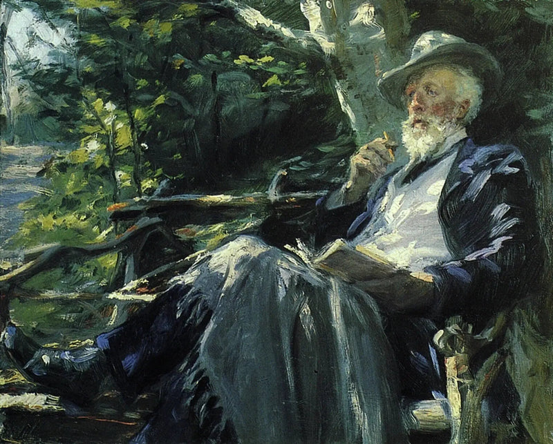 Portret van Holger Drachmann - Peder Severin Krøyer