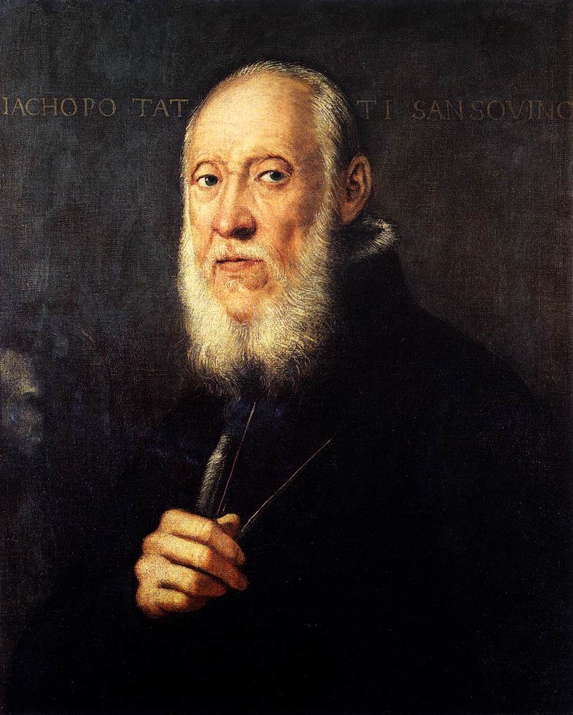 Portret van Jacopo Sansovino - Jacopo Tintoretto