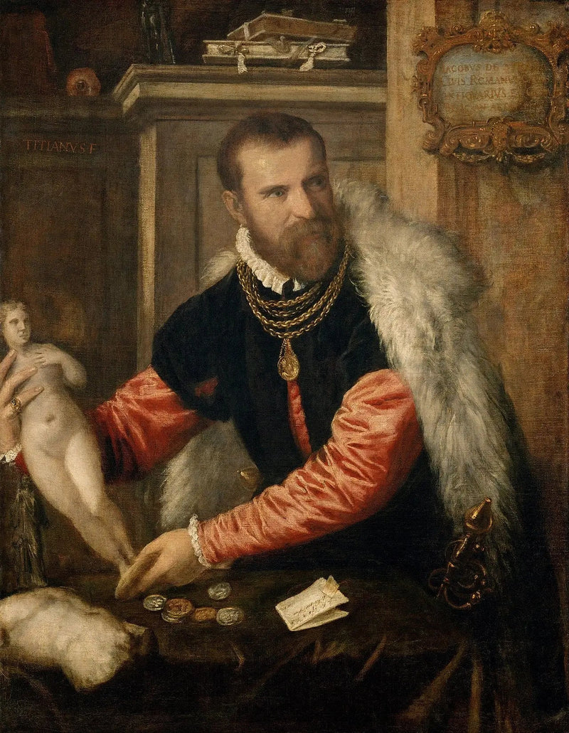 Portret van Jacopo Strada - Titian