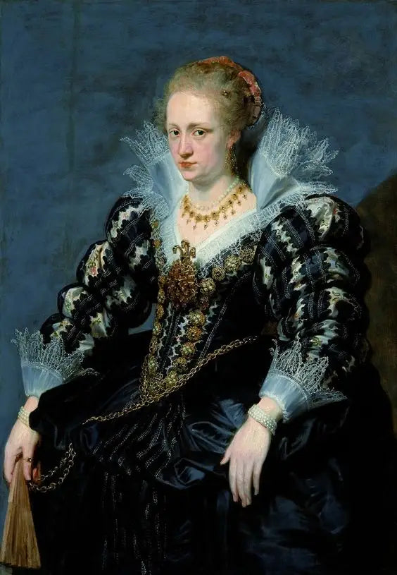 Portret van Jacqueline de Caestre. - Peter Paul Rubens