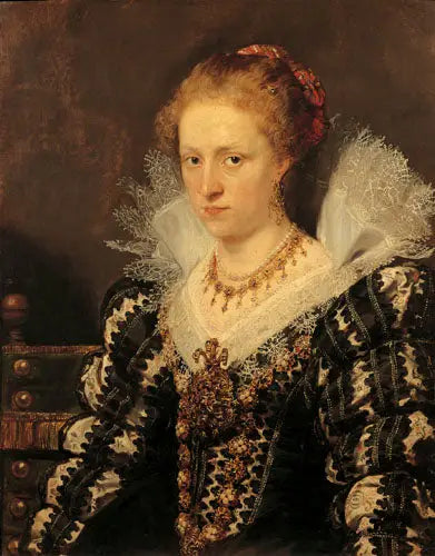 Portret van Jacqueline van Caestre, echtgenote van Jean Charles de Cordes - Peter Paul Rubens