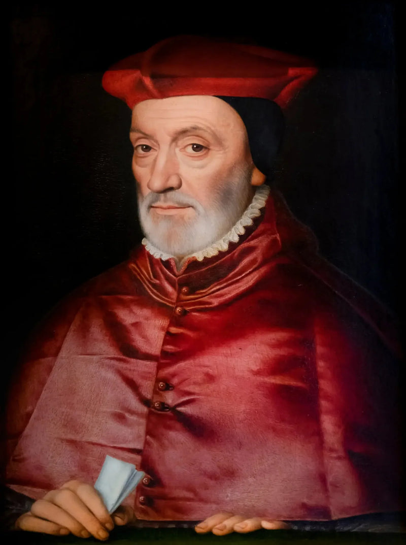 Portret van Jean Bertrand, aartsbisschop en kardinaal van Sens - Jean Clouet