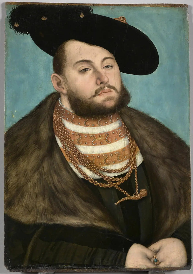 Portret van Jean-Frédéric de Magnifieke - Lucas Cranach de Ouderling