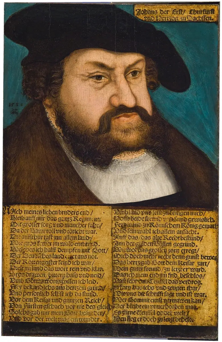 Portret van Jan I van Saksen - Lucas Cranach de Oudere