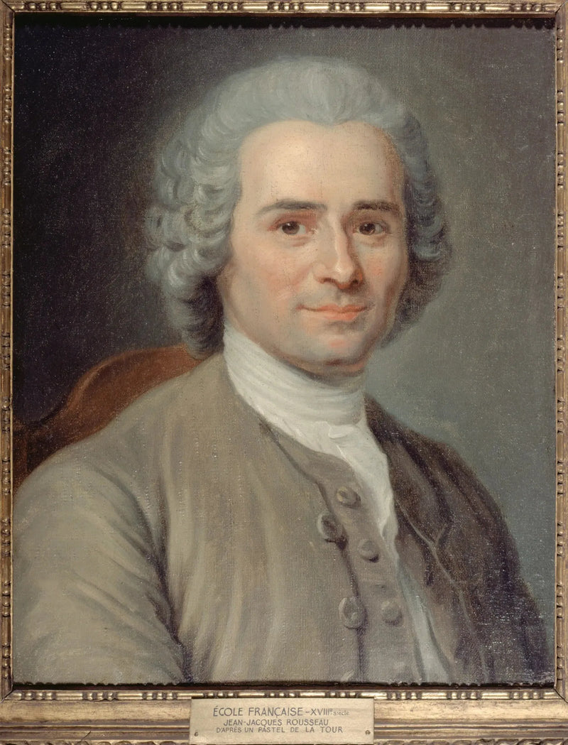 Portret van Jean-Jacques Rousseau (1712-1778), schrijver en filosoof - Maurice-Quentin de La Tour