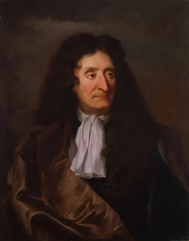 Portret van Jean de La Fontaine - Hyacinthe Rigaud