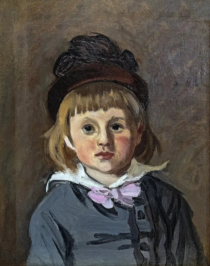 Portret van Jean Monet met pomponmuts - Claude Monet