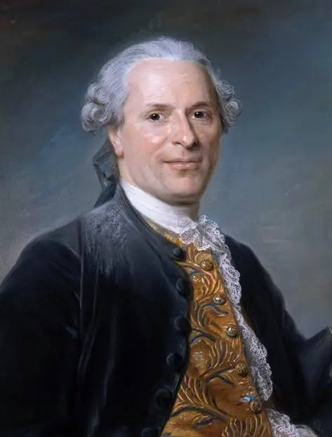 Portret van Jean Monnet, Franse diplomaat - Maurice-Quentin de La Tour
