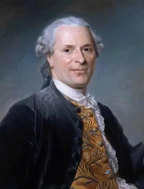 Portret van Jean Monnet, Franse diplomaat - Maurice-Quentin de La Tour