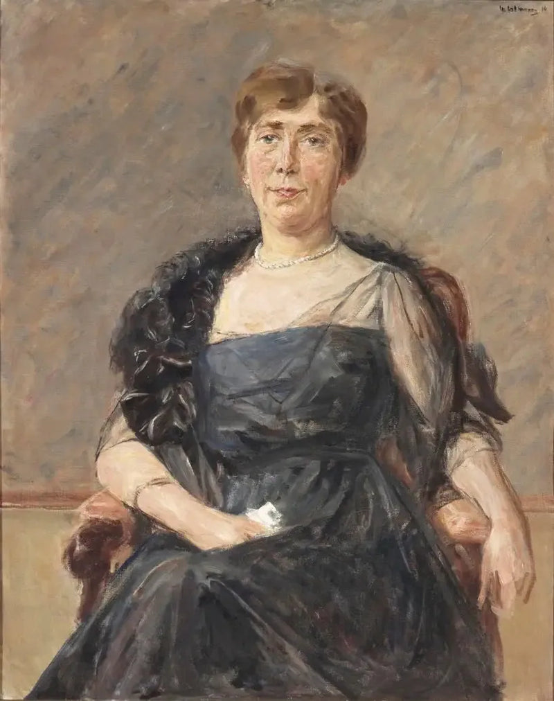 Portret van Jeanette Cornelia A. Onnes van Nijenrode-Cockuijt (1883-1936) - Max Liebermann