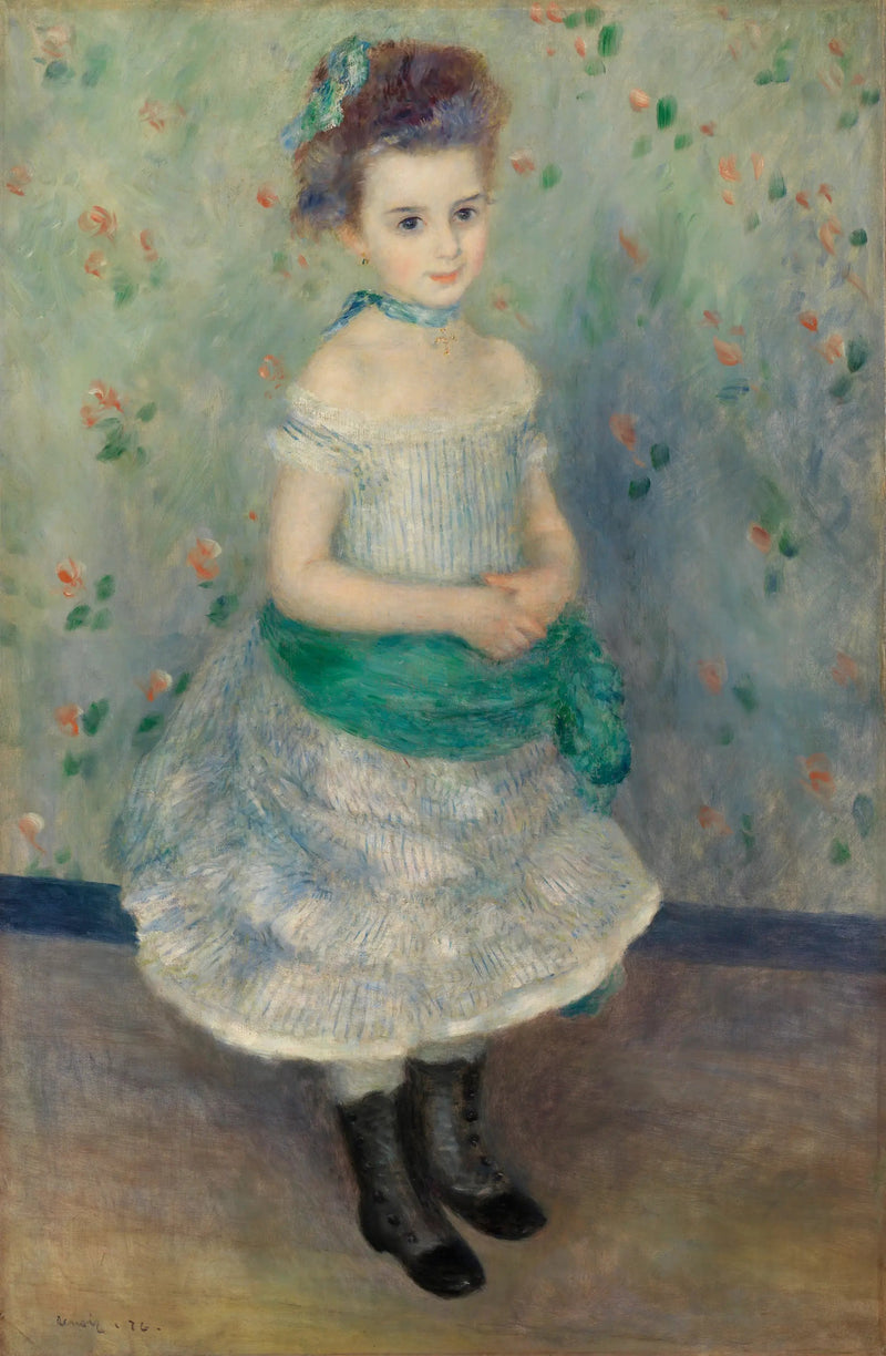 Portret van Jeanne Durand-Ruel (Portret van Mevrouw J.) - Pierre-Auguste Renoir