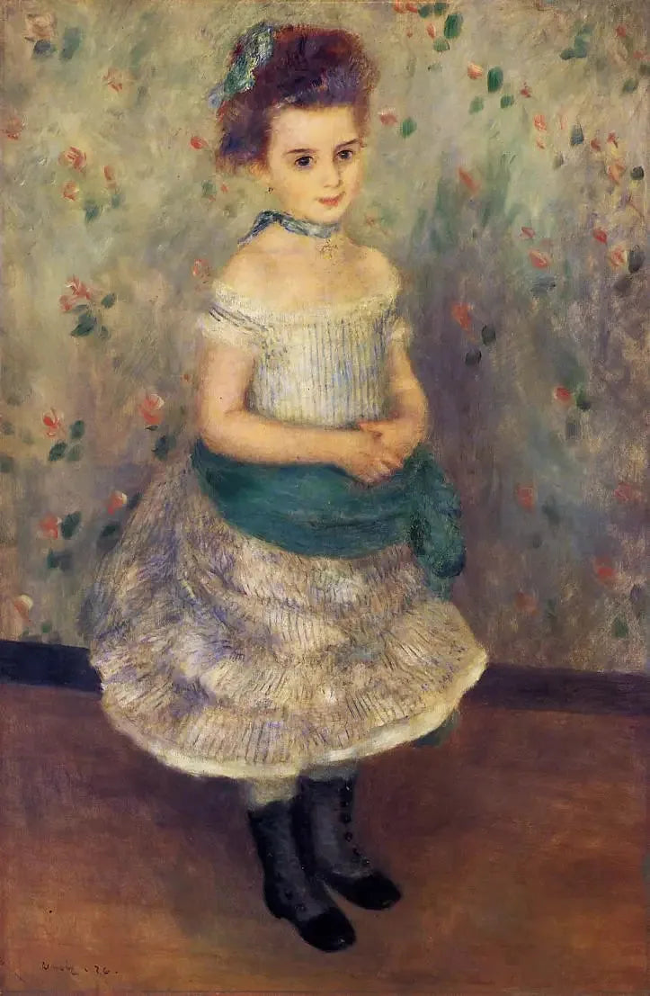 Portret van Jeanne Durand-Ruel (Portret van Mevrouw J.) - Pierre-Auguste Renoir