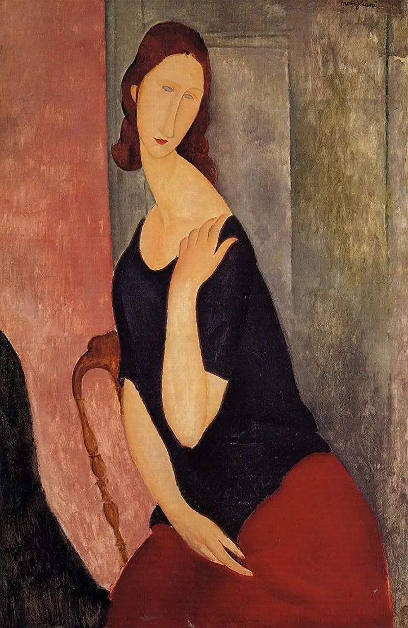 Portret van Jeanne Hébuterne - Amedeo Modigliani