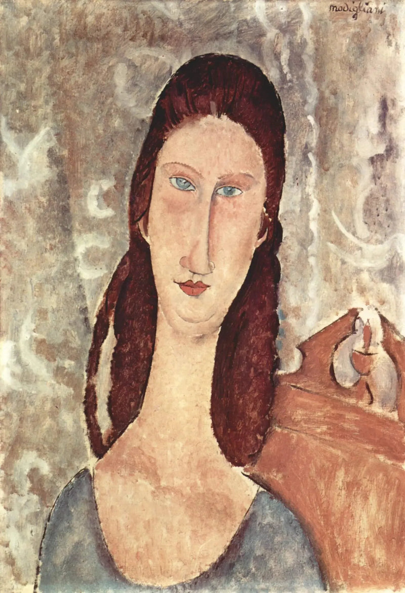 Portret van Jeanne Hébuterne - Amedeo Modigliani
