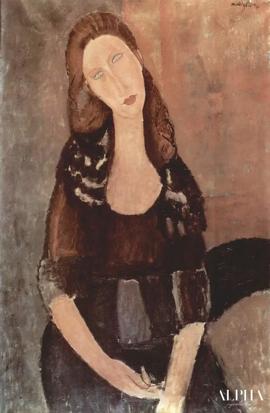 Portrait de Jeanne Hébuterne - Amedeo Modigliani - Reproductions de tableaux et peintures haut de gamme