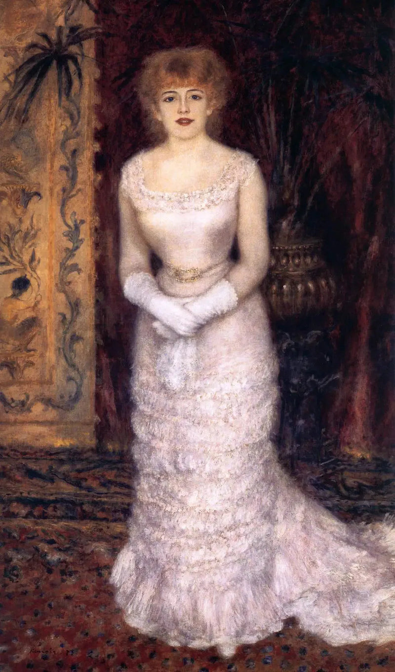 Volledig portret van Jeanne Samary - Pierre-Auguste Renoir