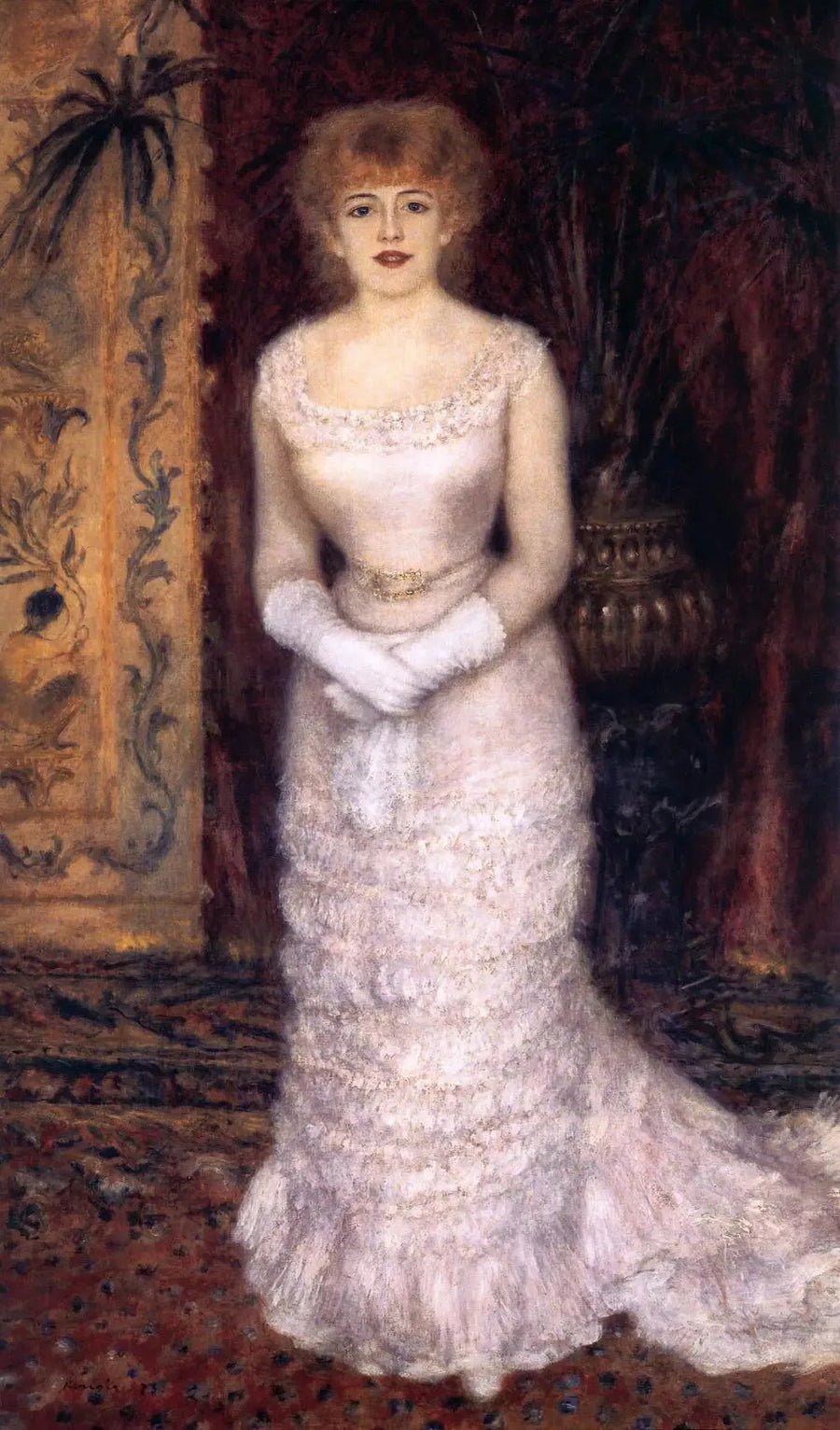 Volledig portret van Jeanne Samary - Pierre-Auguste Renoir